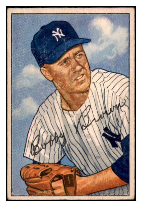 1952 Bowman Baseball #105 Bobby Brown Yankees VG-EX 491086