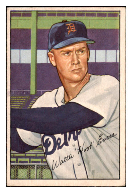 1952 Bowman Baseball #111 Hoot Evers Tigers VG-EX 491092
