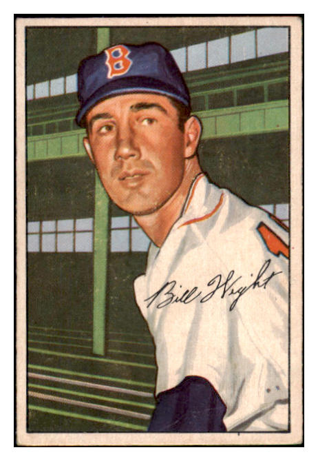 1952 Bowman Baseball #117 Bill Wight Red Sox VG-EX 491097