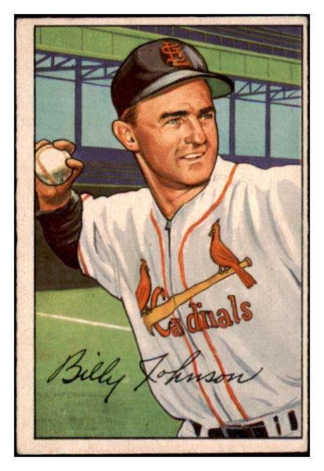 1952 Bowman Baseball #122 Billy Johnson Cardinals VG-EX 491103