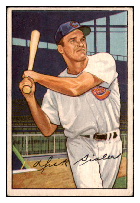 1952 Bowman Baseball #127 Dick Sisler Reds VG-EX 491107