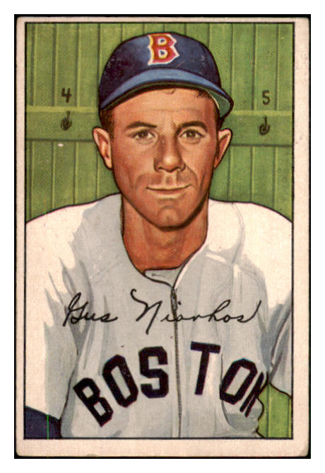 1952 Bowman Baseball #129 Gus Niarhos Red Sox VG-EX 491109
