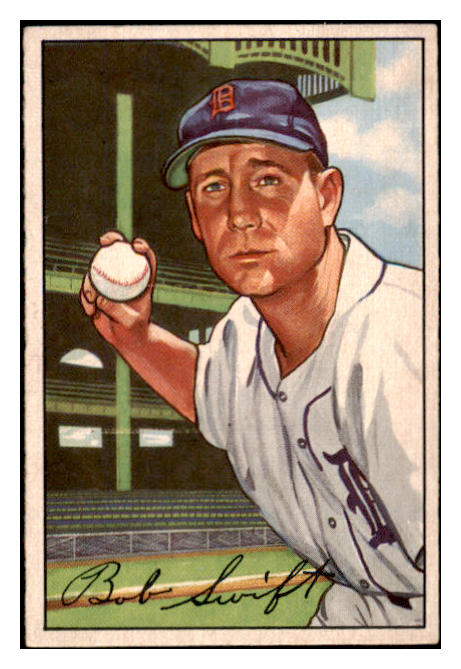 1952 Bowman Baseball #131 Bob Swift Tigers NR-MT 491111