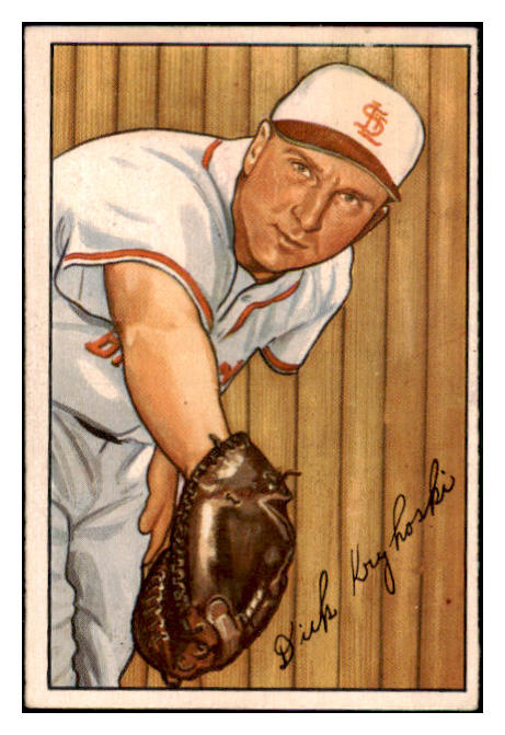 1952 Bowman Baseball #133 Dick Kryhoski Browns EX 491113