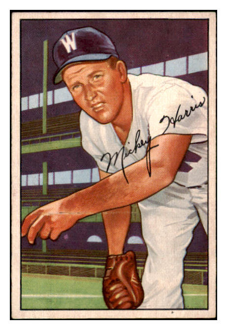1952 Bowman Baseball #135 Mickey Harris Senators NR-MT 491115