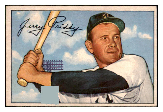 1952 Bowman Baseball #139 Jerry Priddy Tigers EX 491119