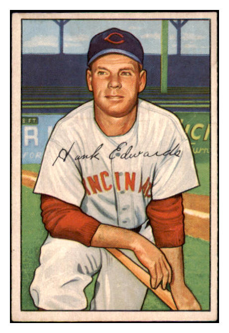 1952 Bowman Baseball #141 Hank Edwards Reds EX-MT 491121