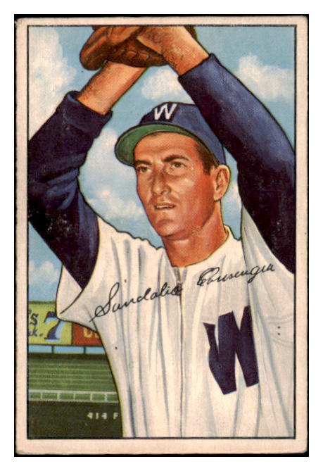 1952 Bowman Baseball #143 Sandy Consuegra Senators VG-EX 491123
