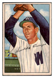 1952 Bowman Baseball #143 Sandy Consuegra Senators VG-EX 491123