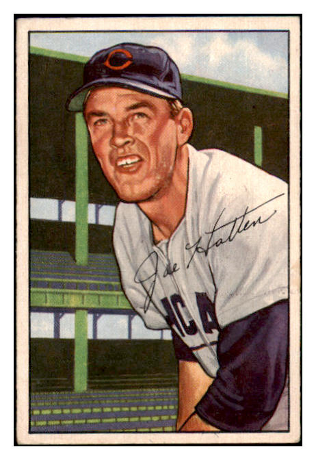 1952 Bowman Baseball #144 Joe Hatten Cubs EX 491124