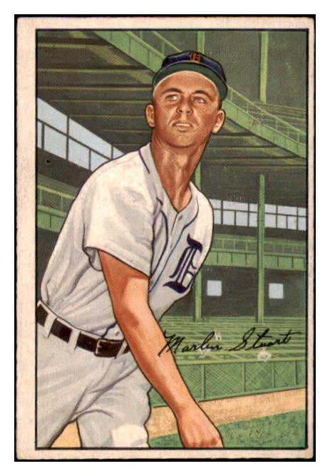 1952 Bowman Baseball #147 Marlin Stuart Tigers VG-EX 491127