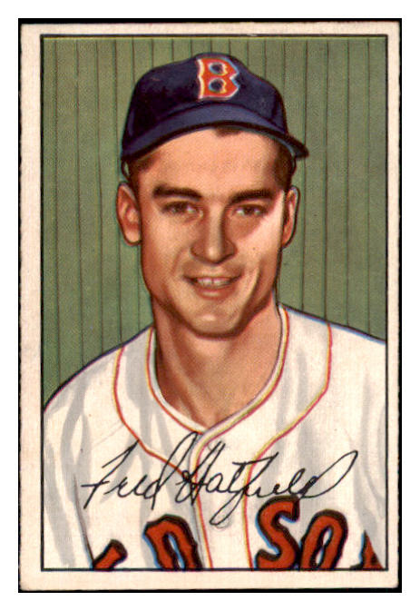 1952 Bowman Baseball #153 Fred Hatfield Red Sox EX-MT 491135
