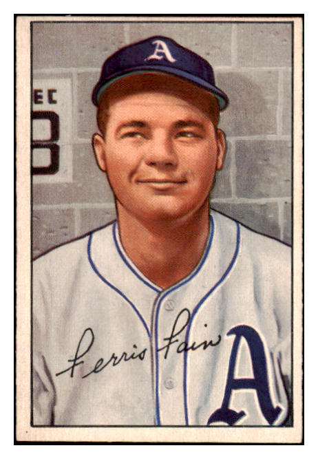 1952 Bowman Baseball #154 Ferris Fain A's NR-MT 491136