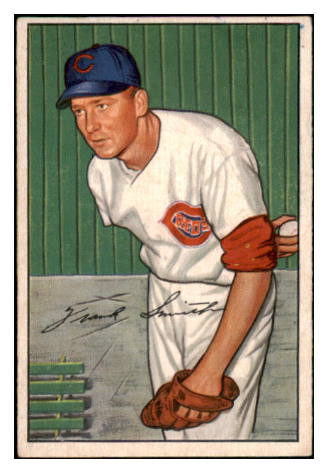 1952 Bowman Baseball #186 Frank Smith Reds EX 491166