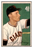 1952 Bowman Baseball #198 Chuck Diering Giants VG-EX 491169