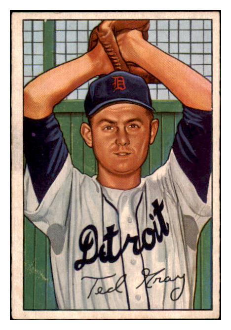 1952 Bowman Baseball #199 Ted Gray Tigers EX 491170