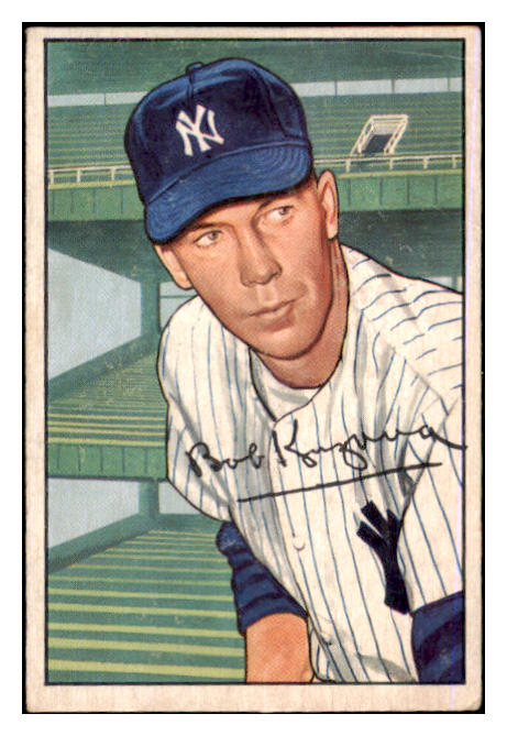 1952 Bowman Baseball #233 Bob Kuzava Yankees EX 491189
