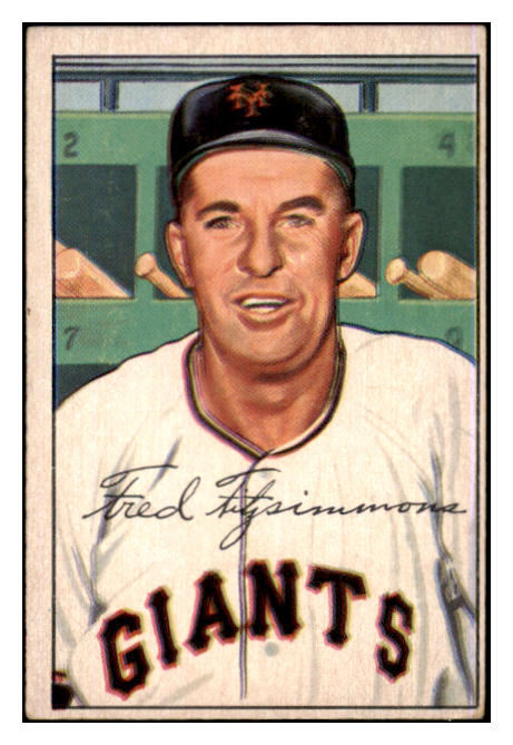 1952 Bowman Baseball #234 Fred Fitzsimmons Giants VG-EX 491190