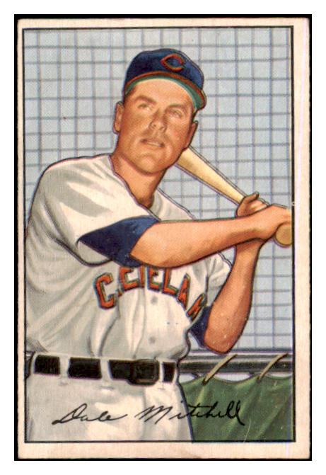 1952 Bowman Baseball #239 Dale Mitchell Indians EX 491194
