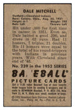 1952 Bowman Baseball #239 Dale Mitchell Indians EX 491194