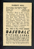 1952 Bowman Baseball #242 Everett Kell A's EX 491196