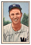 1952 Bowman Baseball #246 Jerry Snyder Senators VG-EX 491200