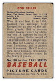 1951 Bowman Baseball #030 Bob Feller Indians GD-VG 491205