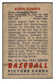 1951 Bowman Baseball #003 Robin Roberts Phillies VG-EX 491219