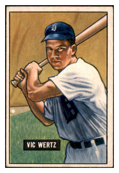1951 Bowman Baseball #176 Vic Wertz Tigers EX 491222
