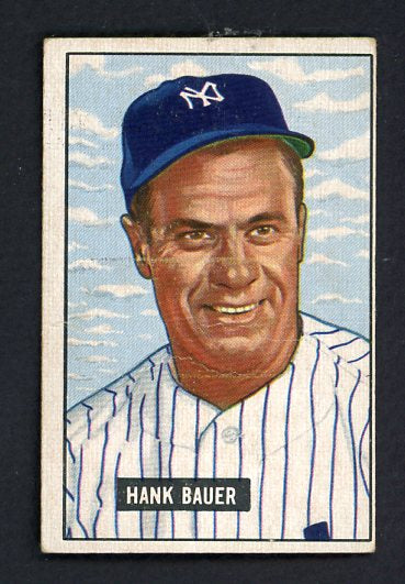 1951 Bowman Baseball #183 Hank Bauer Yankees VG 491238