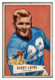 1952 Bowman Small Football #078 Bobby Layne Lions VG-EX 491247