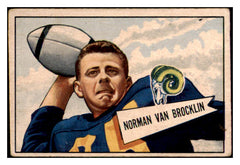 1952 Bowman Small Football #001 Norm Van Brocklin Rams VG-EX 491250