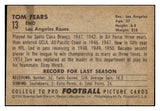 1952 Bowman Small Football #013 Tom Fears Rams EX-MT 491274