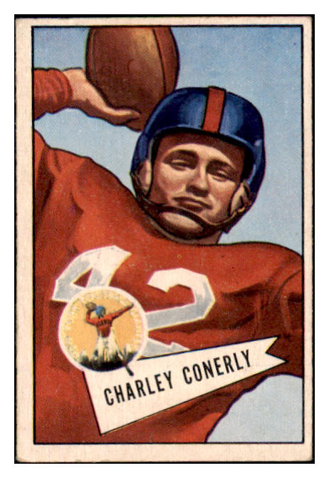 1952 Bowman Small Football #063 Charley Conerly Giants VG-EX 491278