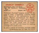 1950 Bowman Football #103 Charley Conerly Giants VG-EX 491279