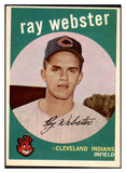 1959 Topps Baseball #531 Ray Webster Indians EX-MT 491305