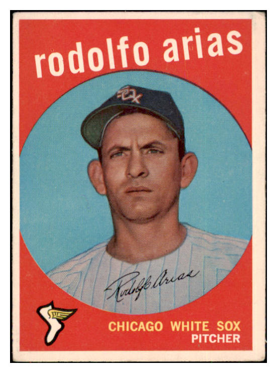 1959 Topps Baseball #537 Rodolfo Arias White Sox EX 491307
