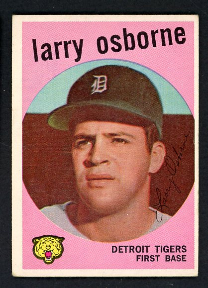 1959 Topps Baseball #524 Larry Osborne Tigers EX 491309