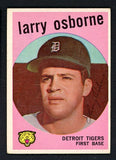 1959 Topps Baseball #524 Larry Osborne Tigers EX 491309