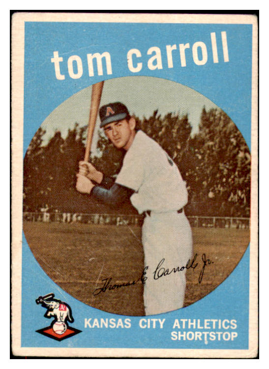 1959 Topps Baseball #513 Tommy Carroll A's VG 491318