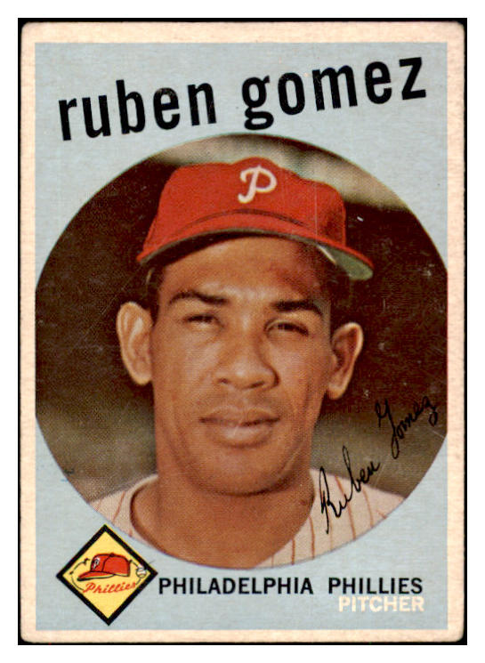 1959 Topps Baseball #535 Ruben Gomez Phillies VG 491325