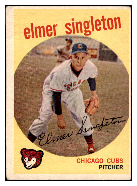 1959 Topps Baseball #548 Elmer Singleton Cubs VG 491328