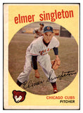 1959 Topps Baseball #548 Elmer Singleton Cubs VG 491328