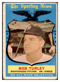 1959 Topps Baseball #570 Bob Turley A.S. Yankees VG 491335