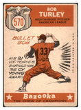 1959 Topps Baseball #570 Bob Turley A.S. Yankees VG 491335