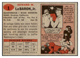 1957 Topps Football #001 Eddie Lebaron Washington EX-MT 491340
