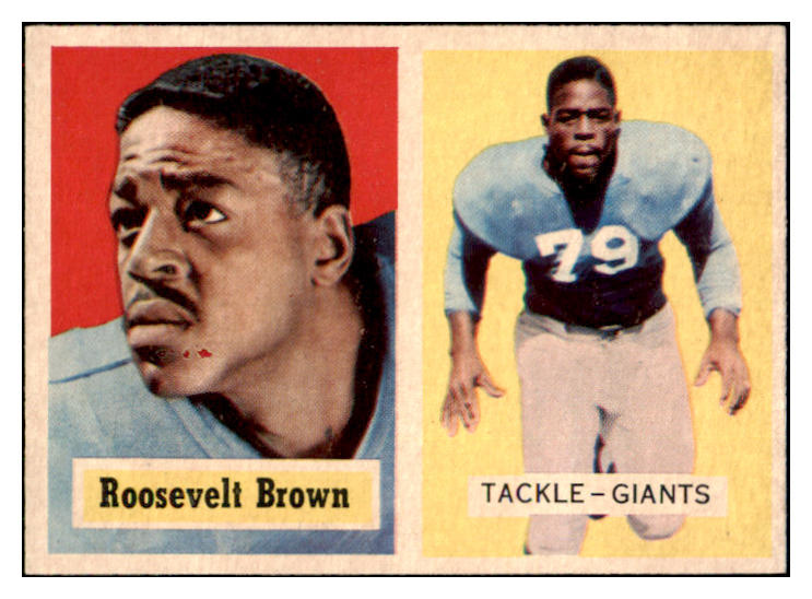 1957 Topps Football #011 Roosevelt Brown Giants EX-MT 491343