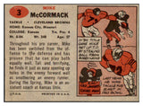 1957 Topps Football #003 Mike McCormack Browns EX-MT 491351