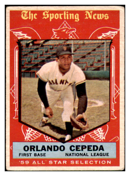 1959 Topps Baseball #553 Orlando Cepeda A.S. Giants VG-EX 491354