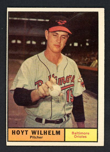 1961 Topps Baseball #545 Hoyt Wilhelm Orioles EX 491364
